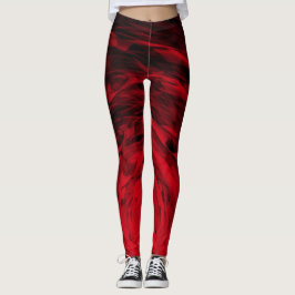 Legging Spiral3 vermelho orgânico - caneleiras