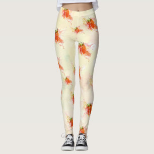 Legging Splash de Creme de Morango! Aquarela