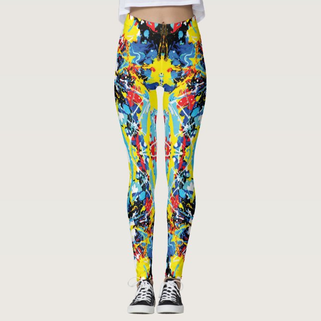 Legging Splatter de crayola derretida (Frente)