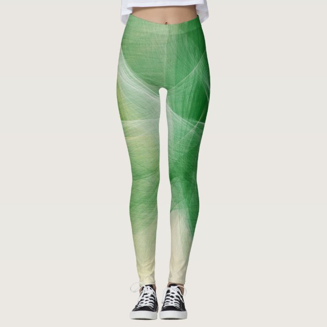 Legging Splatter de pintura verde (Frente)