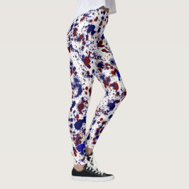 Legging Splatter - Vermelho e Azul