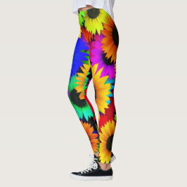 Legging Splendor de girassol, uma variedade de lindas core