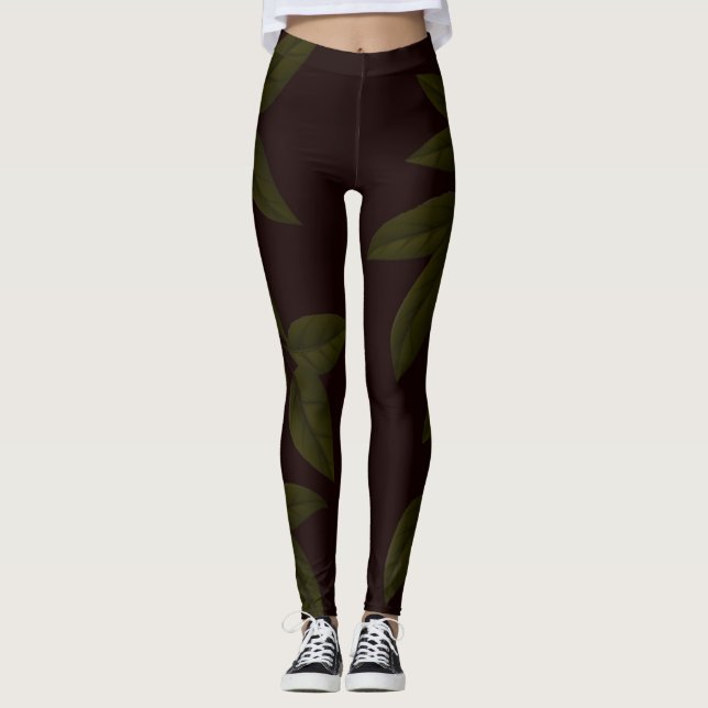 Legging SPNP_Green_Leaves_Leggings (Frente)