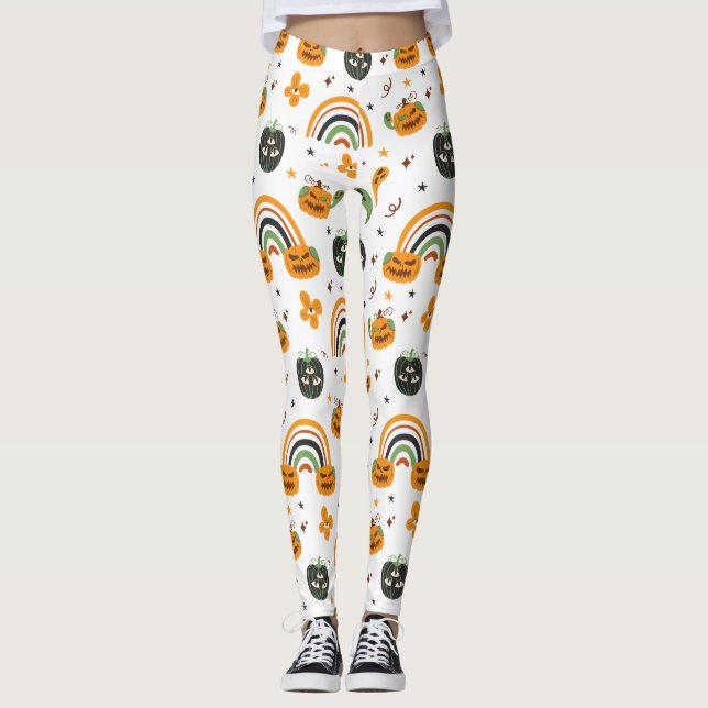 Legging Spooky Boho Pattern Halloween (Frente)