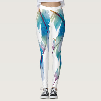 Legging Sportswear popular azul da ioga da malhação da
