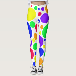 Legging SPOTS simples e superficial em cores primárias