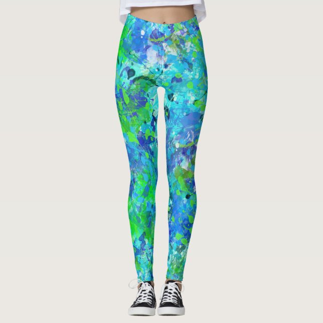 Legging Spray Oceano (Frente)