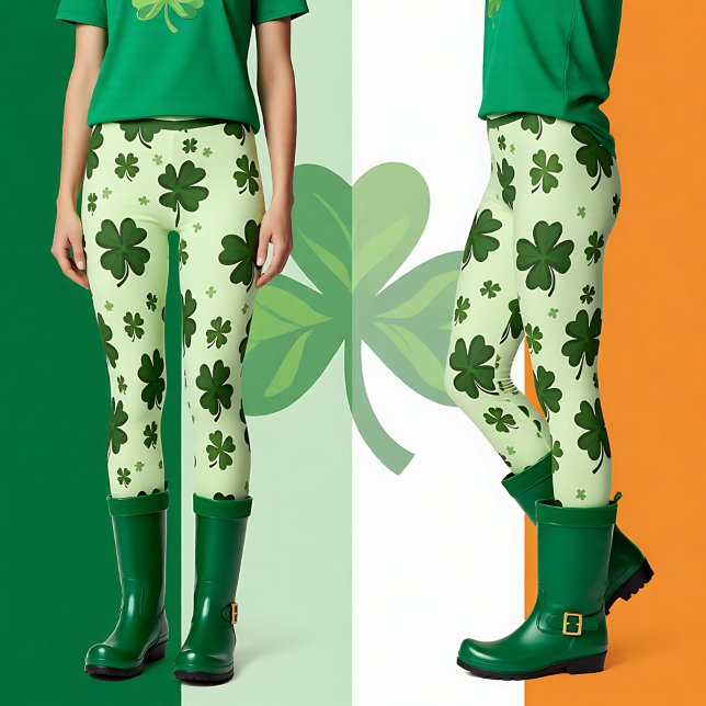 Legging St. Patrick’s Day Lucky Legs in Motion (St. Patrick’s Day Lucky Legs in Motion Leggings)