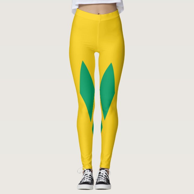 Legging St.Vincent e as caneleiras da bandeira dos (Frente)