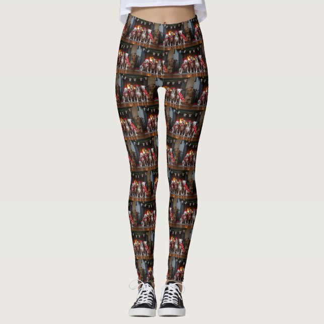 Legging Staffordshire Americana no Natal da Lareira (Frente)