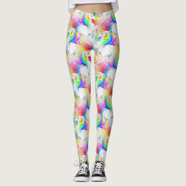 Legging Starburst Princesa Unicorn com estrelas