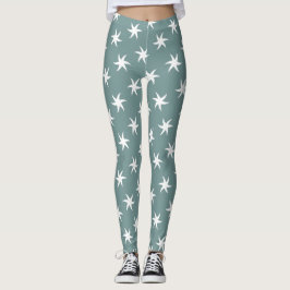 Legging Starfish branco do Beach Blue