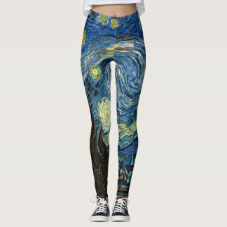 Legging Starry Night Leggins - Vincent Van Gogh Art