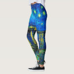 Legging Starry Night Over the Rhone por Vincent Van Gogh<br><div class="desc">Starry Night Over the Rhone, por Vincent Van Gogh. Esta é uma antiga obra-prima do pintor mestre holandês Vincent Van Gogh. Esta pintura fina tem uma cor bela, vibrante e saturada. Vincent Van Gogh era um pintor impressionista holandês. Esta pintura foi pintada nas margens de Rhone, na França. Esta imagem...</div>