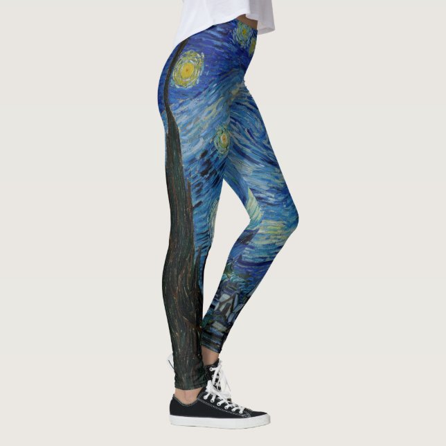 Legging Starry Night por Vincent Van Gogh (Direita)
