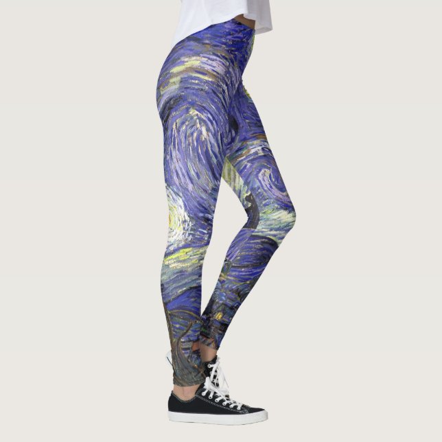 Legging Starry Night por Vincent van Gogh (Direita)