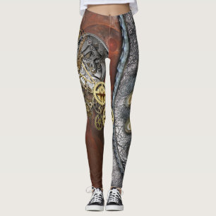 Legging Steampunk em couro