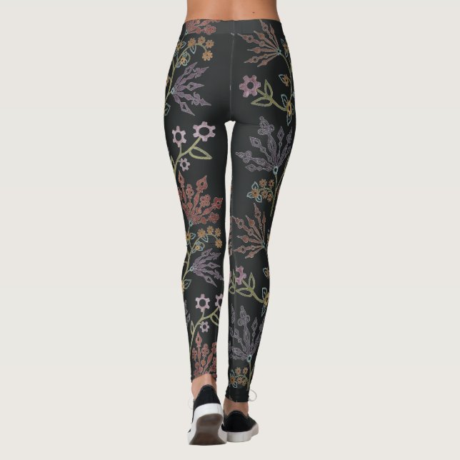 Legging Steampunk Floral Lace (Verso)