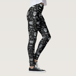 Legging Steampunk Silver Zinc