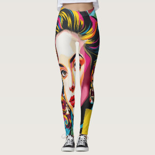 Legging “Strasha” - Colagem Pop Glamuroso Sonho