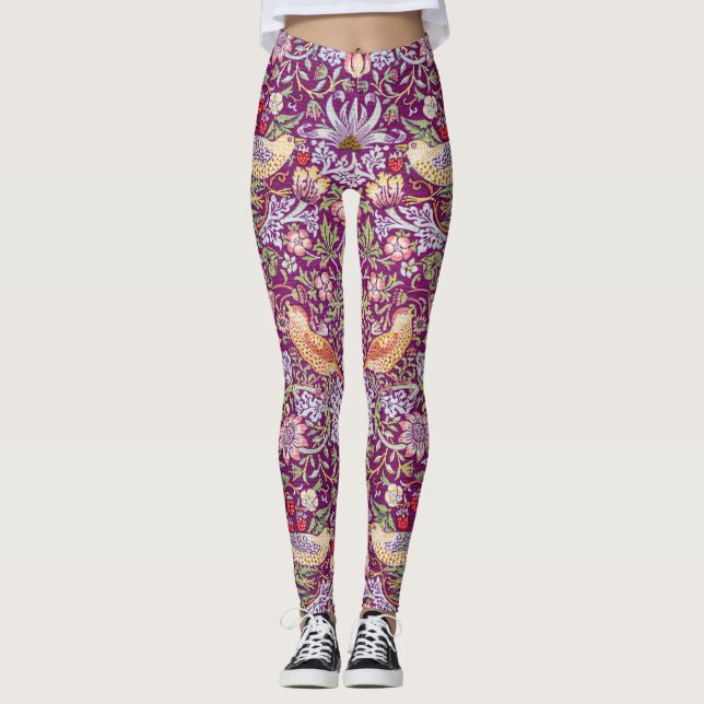 Legging Strawberry Thef Red, William Morris (Frente)