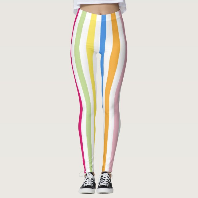 Legging Stripes Coloridas (Frente)