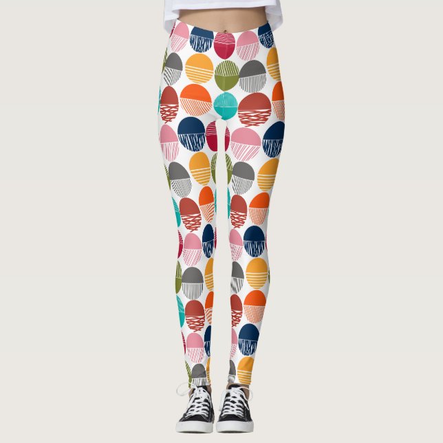 Legging Stripes e Sólidos (Frente)