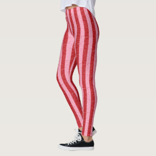 Legging Stripes Vermelhas e Rosa