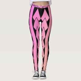 Legging style tribal rose dégradé