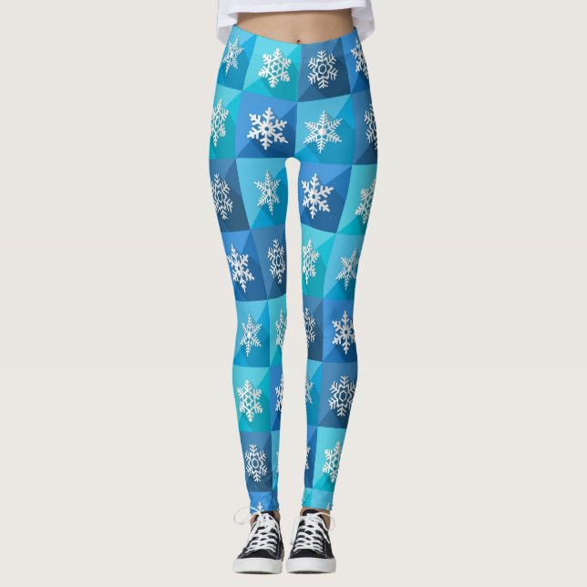 Legging Sua coleção de flocos de neve (Frente)