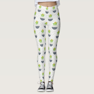 Legging Suculent Kalanchoe Plant Mãe Patterno