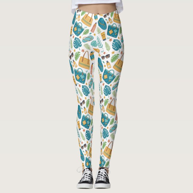 Legging Summer Beach Essentials Pattern (1) (Frente)