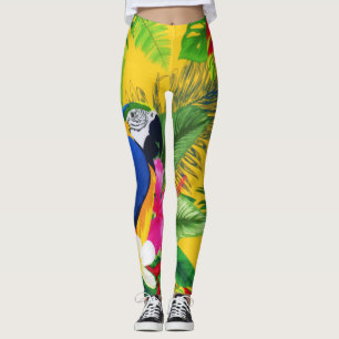 Legging Summer Blopical Toucan deixa aquarela