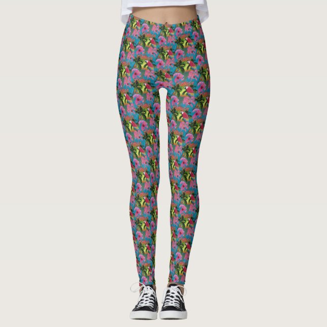 Legging Summer Florida Tropical Sunset Beach Coastal (Frente)