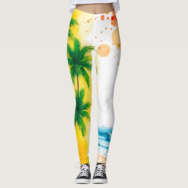 Legging “Summer Time” beach design (Frente)