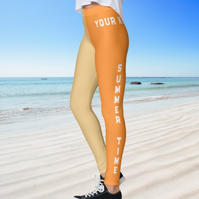 Legging Summer Time Beach Time Sporty Nomeado (Criador carregado)