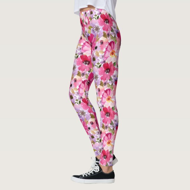 Legging Summer Watercolor Floral (Esquerda)