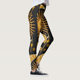 Legging Sun e de noite ou de dia da lua desgaste