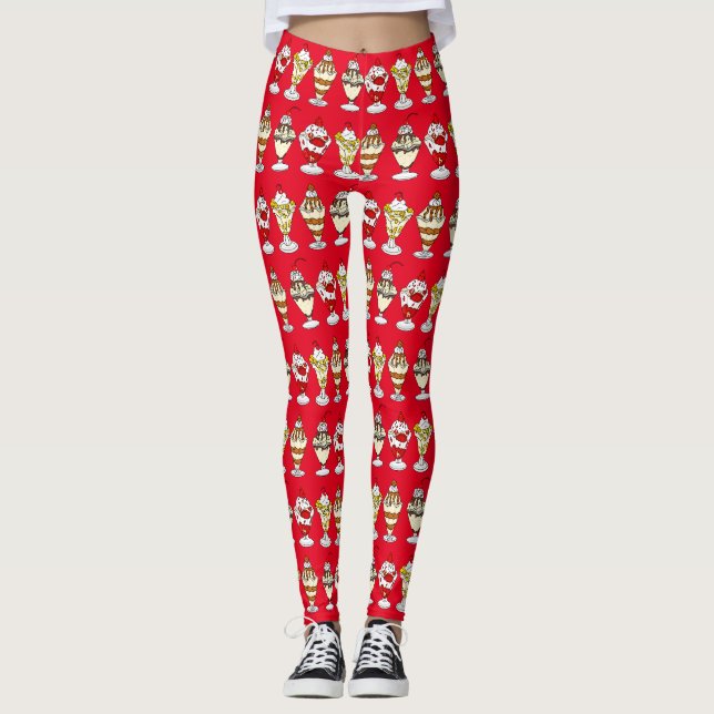 Legging Sundaes do Sorvete Retroativo (Frente)