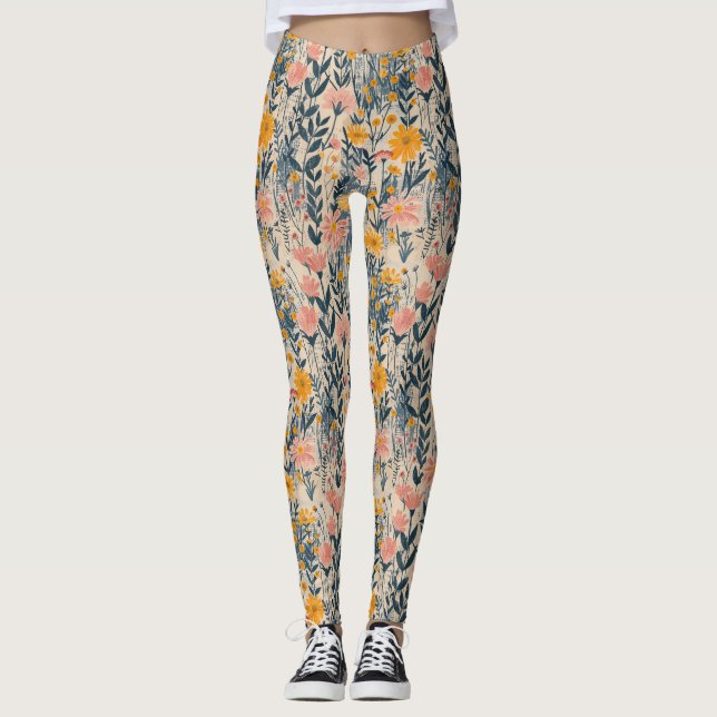 Legging Sunlit Meadow Rustic Floral (Frente)