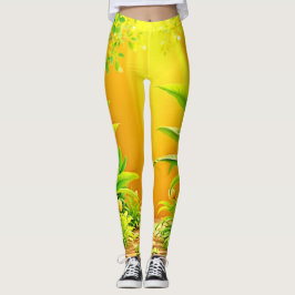 Legging Sunny Nature Path Art