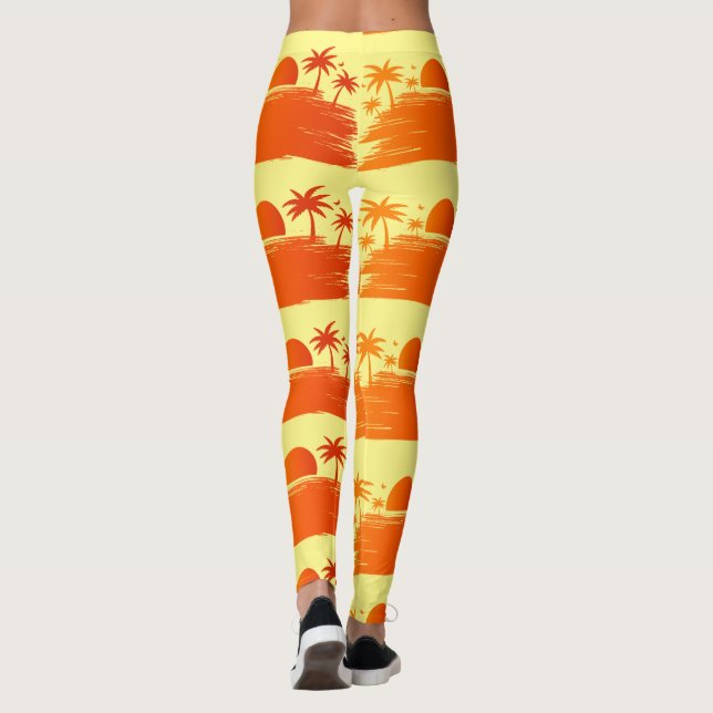 Legging Sunrise de Praia Sunset Thunder_Cove (Verso)