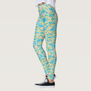 Legging Sunset Sky Paint Splatter