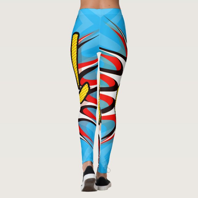 Legging Super Hero Clássico Bam! Bolha de Ação (Verso)