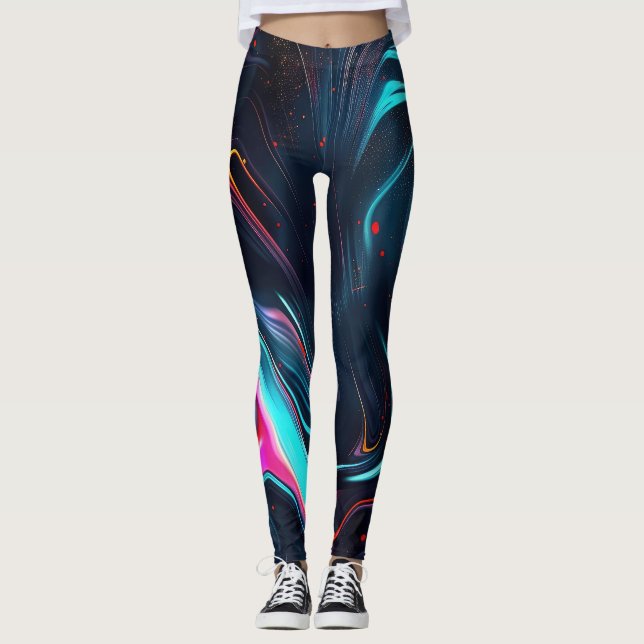 Legging Superfície Cósmica - Leggens de Galáxias Líquidas (Frente)