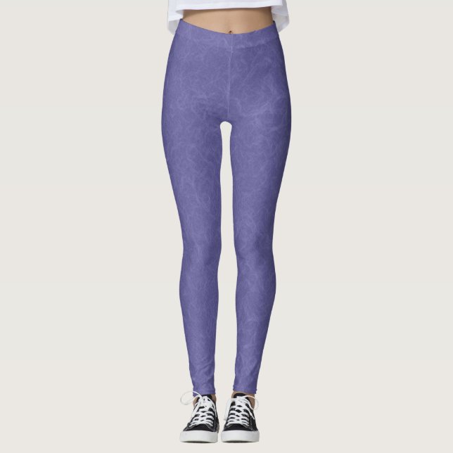 Legging Superfície roxa texturizada com padrão giratório (Frente)