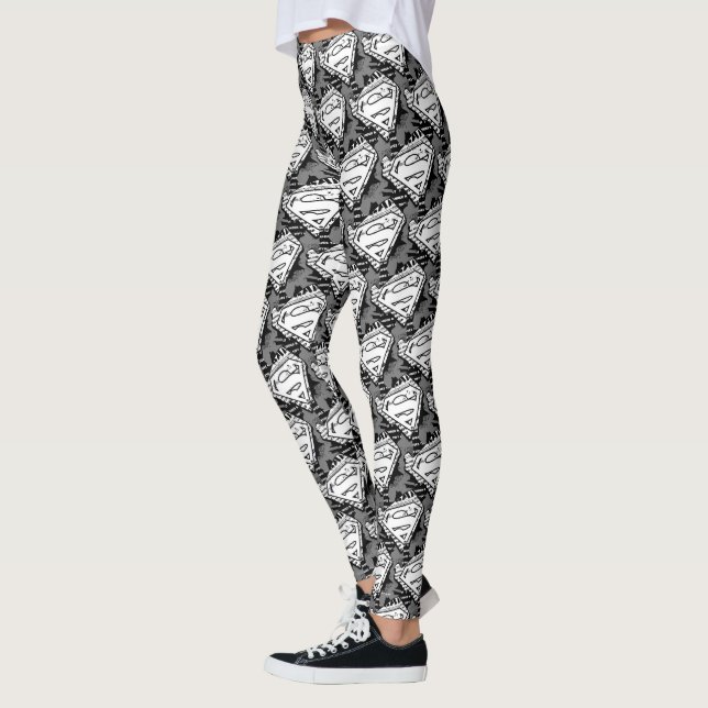 Legging Supergirl Newsprint S-Shield (Esquerda)