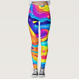 Legging Suportes de tinta cósmica