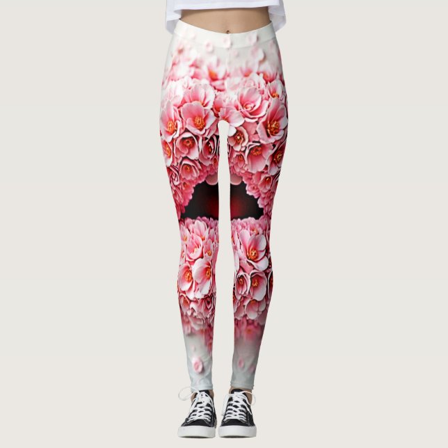 Legging Sweet Bloom Lábios Art (Frente)