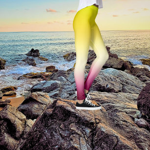 Legging Sweet Fresh Lily Blossom Ombre Tie Dye